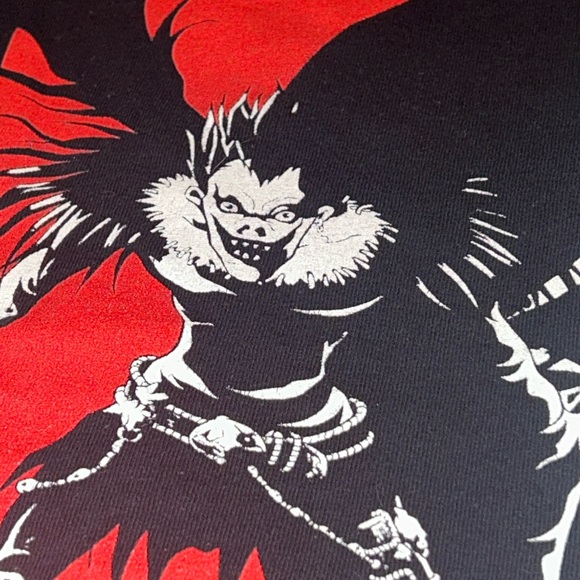 Death Note Shirt Adult Small Black Red Light Yagami And Ryuk Anime Manga T Shirt - Picture 3 of 11